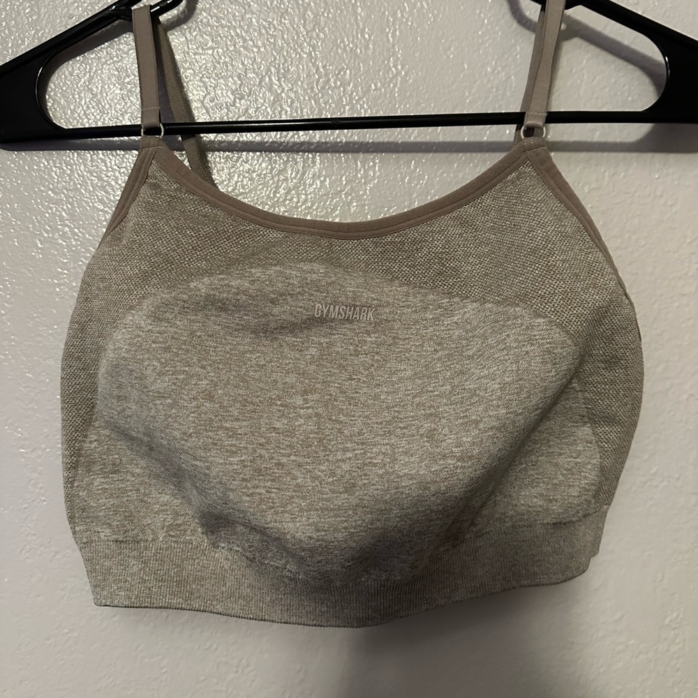 Khaki Flex Gymshark Bra